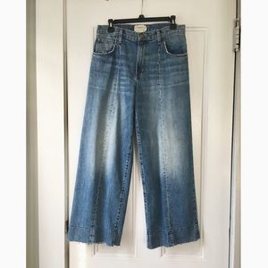 Current/Elliott Wide Leg Jeans